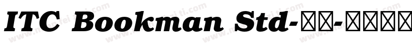ITC Bookman Std-常规字体转换